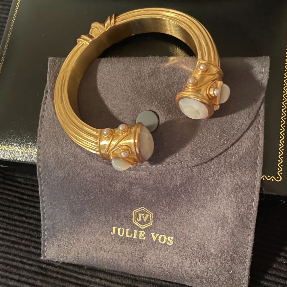 Julie Vos Pearl Hinged Bracelet